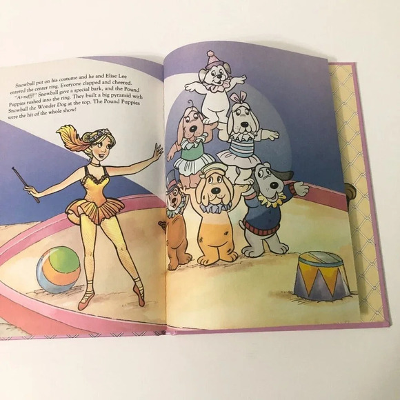 Vtg 1986 Pound Puppies Snowball the Wonder Dog  A Golden Book - Picture 16 of 16